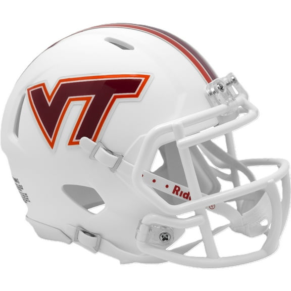 Virginia Tech Hokies White Riddell NCAA Speed Mini Helmet