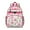 Pioneer Flower Floral, variant on Pioneer Flower Floral Print Pattern Backpack for School,Cute School Bag,Schoolbag with Adjustable Shoulder Straps & Padded Back,15.25"x11.5"x5.25"