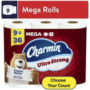 Charmin Ultra Strong Toilet Paper, 9 Mega Roll