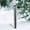 Black, variant on Snow Gauge, Snow Measuring Stick, 24 Inch Hand Made Metal Outdoor Garden Snow Meter with Snowflake Decoration, Easy to Install, Christmas Yard Gift