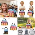 thumbnail image 5 of Xoenoiee Baseball Star Ice Cream Drip Stripe Print Kids Backpack School Bag 4-in-1 Bookbag Set with Lunch Box Pencil Case Water Bottle Sleeve for Girls Boys Schoolbag Elementary Preschool Bookbag, 5 of 7