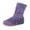 Purple, variant on Women's Ankle Boots Casual Fashion Retro Short Fringe Round Flat Boots for Every Occasion