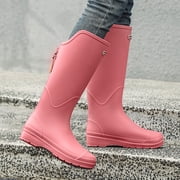 Perfert-High-Top Waterproof Rubber Rain Boots for Men, Featuring Long Tubes, Slip-Resistant Soles, And Durable Design