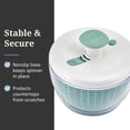 thumbnail image 4 of Farberware Professional White and Sage Green Small Salad Spinner with Hand Pump Mechanism, 4 of 11