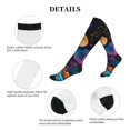 thumbnail image 5 of Lsque Fantasy Cosmic Landscape Pattern Sport Compression Socks for Men & Women 15-20 mmHg Knee High Nurse Pregnant Running Medical and Travel Athletic, 5 of 6