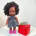 thumbnail image 3 of A-Waroom Black Doll with Afro Kids Gift 10 inch African American Body Doll Toys for Girls, 3 of 5