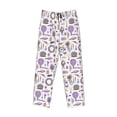 thumbnail image 4 of Xecao Lavender Flowers Men's Straight Lounge Pajama Pants: The Ultimate in Comfortable Sleepwear, 4 of 9
