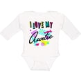 thumbnail image 3 of Inktastic I Love my Auntie- 80s retro style Boys or Girls Long Sleeve Baby Bodysuit, 3 of 5