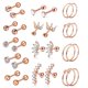 thumbnail image 5 of Pendientes de circonita Pendientes para mujer Joyería piercing Clip para oreja Hueso de oreja Juego de uñas, 5 of 5