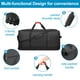 thumbnail image 4 of Bolsa de viaje Finnhomy plegable de 120 litros con 3 ruedas, 82 x 36 x 40 cm, color negro, 4 of 7