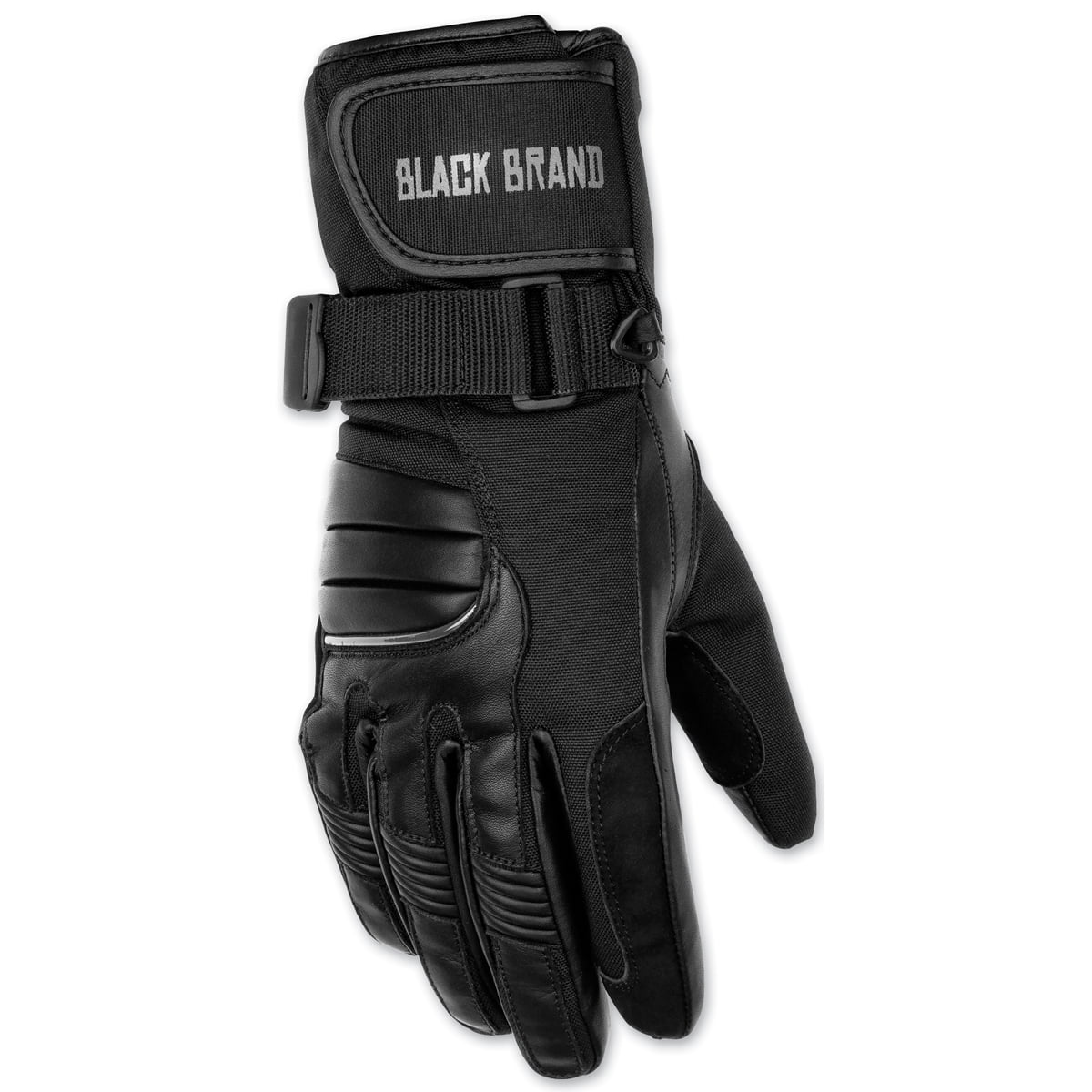Black Brand Wintress Womens Leather Gloves Black XXL