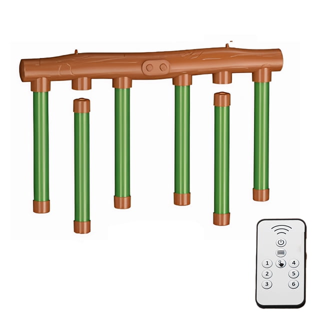 Ruiboury Unleash Agility Parent Child Interactive Catching Sticks Game With Grip Focus Drop Stick Game Convenient Remote Control green