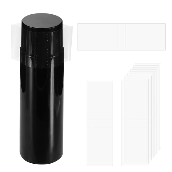 200Pcs Heat Shrink Wrap Bands, 30x108mm(1.2x4.3 Inch) Clear Perforated Shrink Bands for Bottles, Lip Gloss Tubes Fit Cap Diameter 2"-2.2"