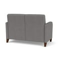 thumbnail image 3 of Siena 2-Seat Lounge Reception Tandem Seating / Walnut Wood Legs / Light Gray, 3 of 5