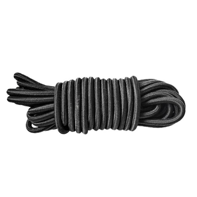 Expander Rope 4mm Rubber Rope Rubber Rope Tarpaulin Rope Leash Rubber Cord Rubber Cord Outdoor Rope Black