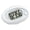White, variant on Nieyigj 3D Sensor Pedometer Step Counting Device Clip-on Fitness Tracker with Detachable Back Clip and Lanyard for Walking Running, 4.33 inches / 11 cm, Black[cite: 1]