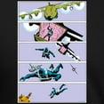 thumbnail image 3 of CafePress - G.I. Joe Snake Eyes Parachuti Men's Deluxe T Shirt - Mens Tri-blend T-Shirt, 3 of 4