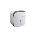 thumbnail image 1 of sweethay Soporte de papel montado en la pared impermeable de doble capa para el hogar, comedor, baño, cocina, baño, caja de pañuelos, estante Juegos de accesorios de baño Gris sweethay HA071880-01, 1 of 6