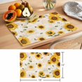thumbnail image 6 of Sunflowers Floral Placemats Set of 4, Yellow Flower Bee Retro Letter Country Style Non-Slip Place Mats Washable Table Mats for Kitchen Dining Table Decorations Indoor/Outdoor, 6 of 9