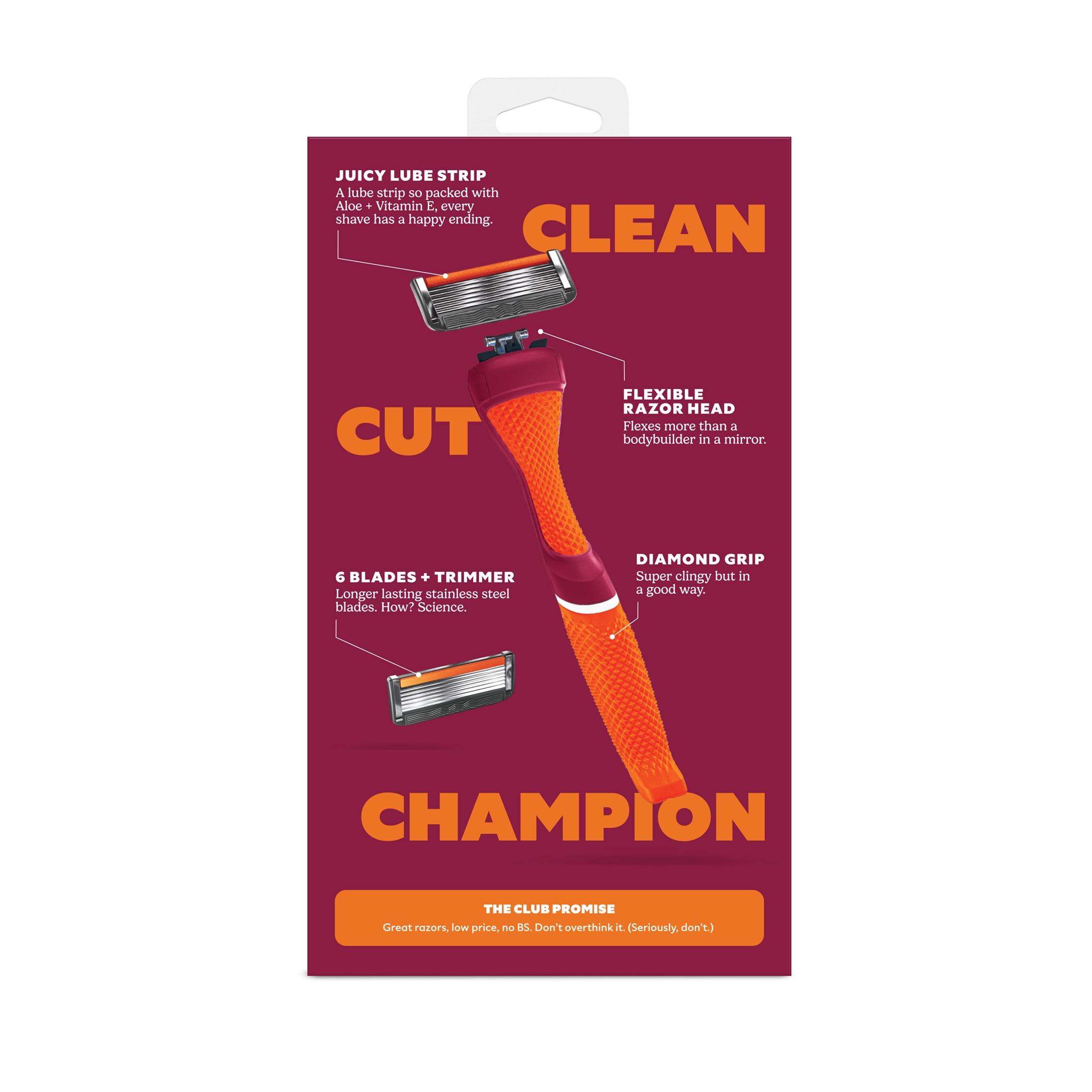 Dollar Shave Club Virginia Tech 6-Blade Razor Starter Set