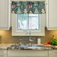 thumbnail image 2 of Yayeee Kitchen Valance Rod Pocket 54" x 18" Living Room Window Curtain, Red Christmas Gingerbread, 2 of 6