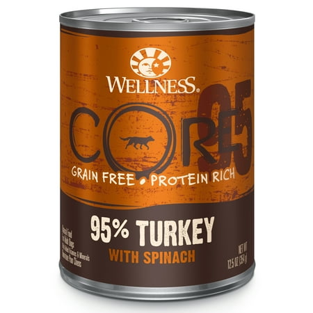 UPC: 0076344079958 | Wellness CORE 95% Natural Wet Grain Free Canned Dog Food Turkey & Spinach 12.5-Ounce Can (Pack of 12)