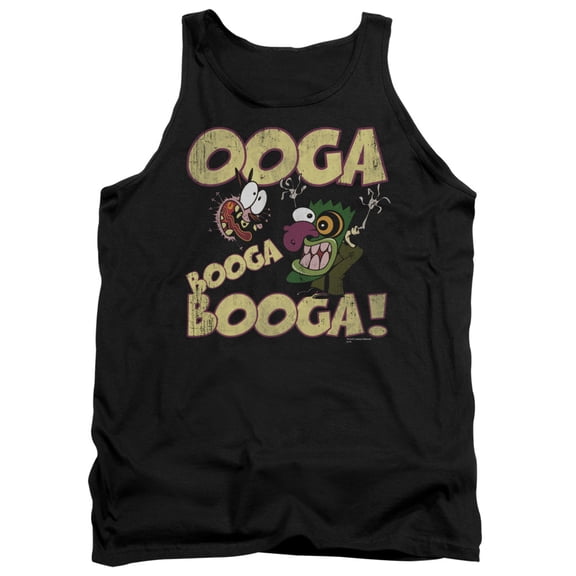 Courage The Cowardly Dog Ooga Booga Booga Adult Tank Top Black