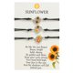 thumbnail image 1 of Girasol Promesa Pulseras Mejor Amigo Distancia Amistad Pulseras Regalos para Mujeres Adolescentes Niñas 3PCS, 1 of 2