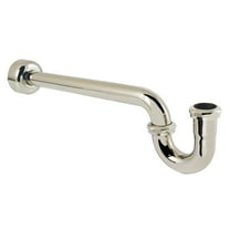 Kingston Brass CC6126 1-1/2" P-Trap with Box Flange, 19" Length, 18 Gauge, Polished Nickel