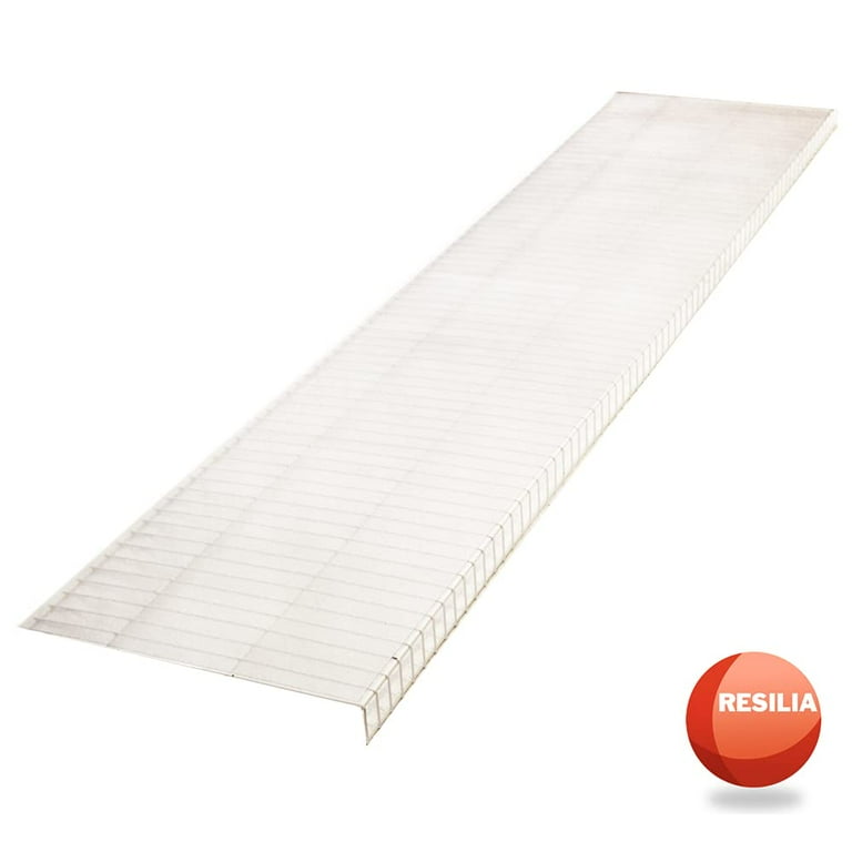 612 Vermont 24 x 20' Clear Ribbed, Waterproof, Non-Adhesive Plastic Shelf Liner for Use in Kitchen Cabinets, Pantry, Wire Sh