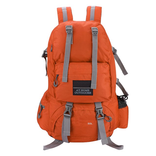 Free Knight 50L Bolsa impermeable Nylon Camping Escalada Viajes al aire libre Senderismo Mochila Naranja