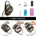 thumbnail image 5 of FORMRS Crossbody Bag for Women Quilted Travel Shoulder Cell Phone Purse with Chain Strap Handbag, Red Sitting on The Moon, 5 of 7