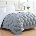 thumbnail image 2 of Spirit Linen Home Est. 1988 Honeycomb 1pc Microfiber Comforter - Twin, Grey/White, 2 of 3