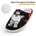 thumbnail image 4 of Ghostbusters Stay Puft Kid's Cotton Slippers Winter Warm Soft Plush Slippers with Rubber Sole Non-Slip Indoor Outdoor Slip on Shoes Fluffy House Slippers For Boys Girls Teen, 4 of 8