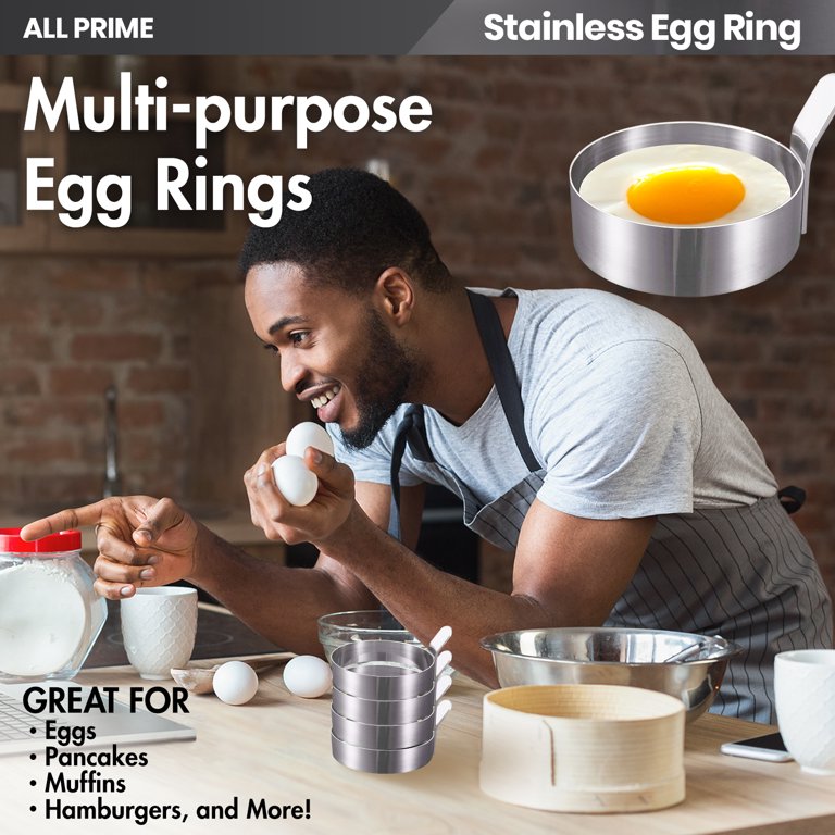 Egg Ring - Egg Rings 3 inch, Egg Rings for Frying Eggs and Egg