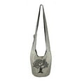 thumbnail image 2 of Fair Trade Large Sling Crossbody Shoulder Bag Purse Hippie Hobo Gypsy Bohemian, Grey Tree, 2 of 10