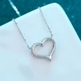 thumbnail image 3 of Colgante de plata de ley chapado en oro pt950 con forma de amor, collar de marea para mujer, accesorios colgantes, 3 of 5