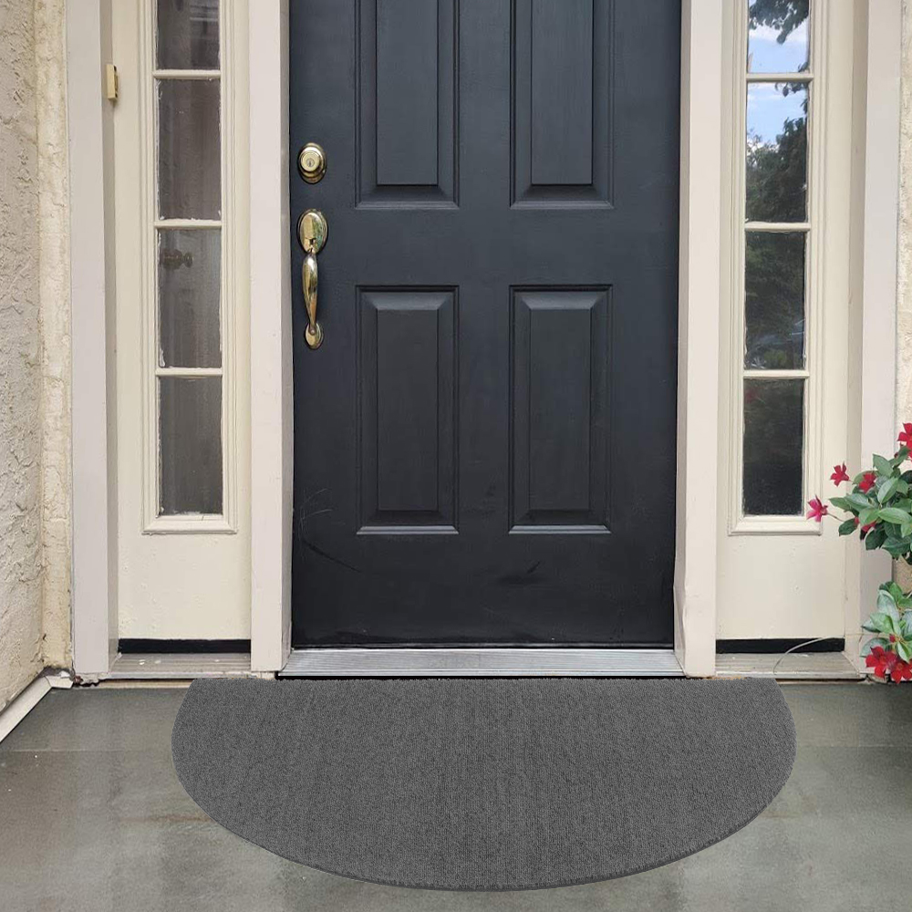 Yipa Entrance Rug for Front Door Inside, Half Round Front Door Mat with