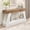 Antique White, variant on OKD 60" Console Table, Farmhouse Entryway Table with Drawer, Wooden Sofa Table with Heavy Duty Base for Living Room, Hallway, Entrance, Foyer, Light Rustic Oak