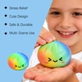 thumbnail image 4 of Glitter Dumpling, Dumplings Squeeze Sensory Stress Relief Toy for Adults & Kids, Stress Relief Squeeze Dough Ball Hand Toy， Rainbow Colors, 4 of 7