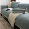 thumbnail image 1 of Nvzi Rustic Linen Textured Sectional Couch Covers Sofa Slipcover for Furniture Protector-27.5*27.5inch,Green, 1 of 5