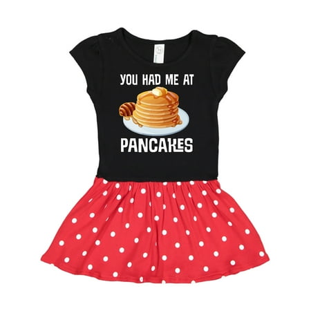 

Inktastic You Had Me At Pancakes Gift Toddler Girl Dress