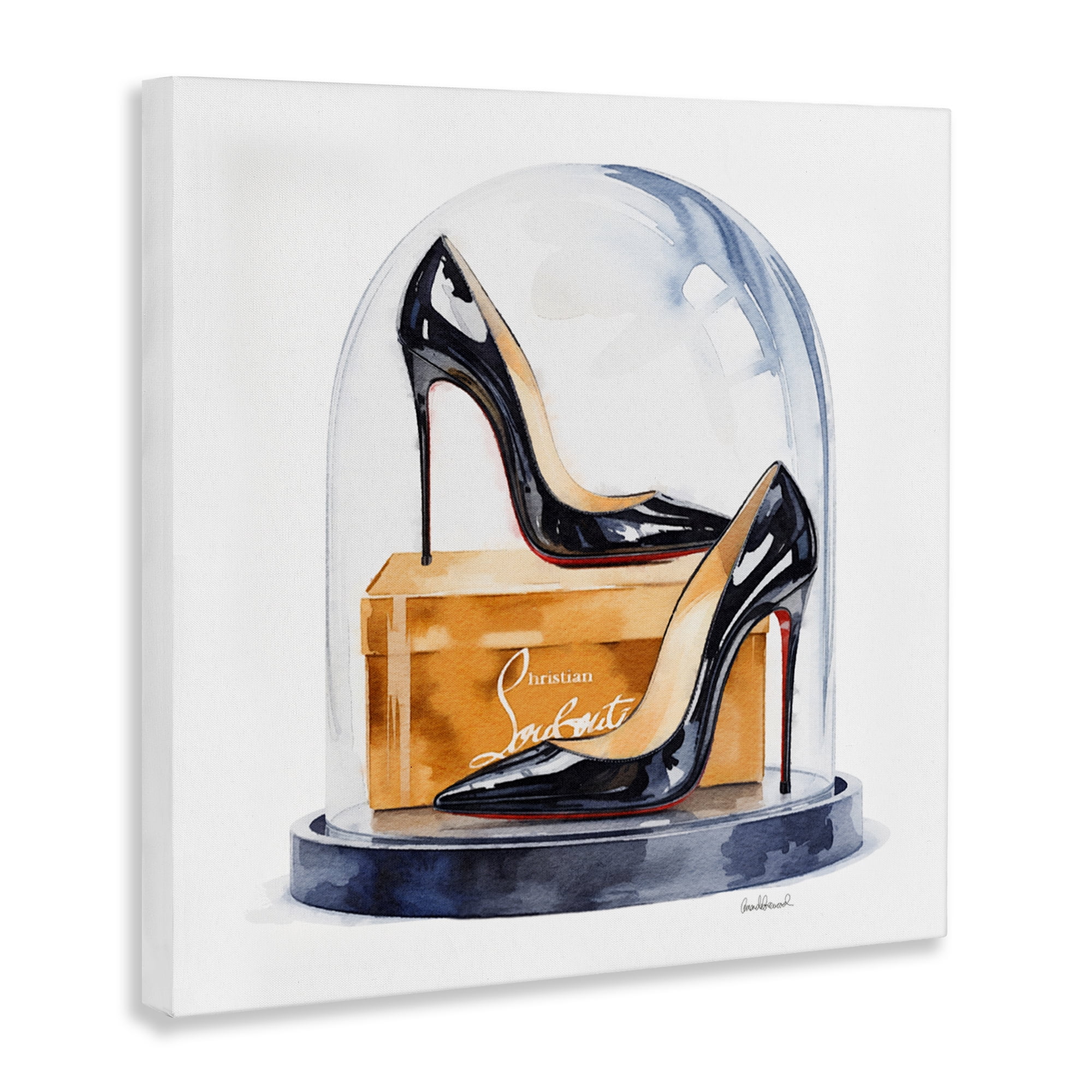 Stupell Industries Black High Heels Dome Canvas Wall Art, design by Amanda Greenwood