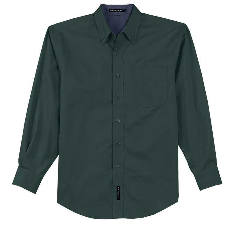 Dark green dress shirt on sale