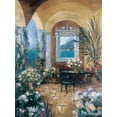 thumbnail image 2 of Stevens, Allayn 25x32 White Modern Wood Framed Museum Art Print Titled - The Veranda 2, 2 of 4