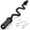 Black, variant on FIXTECH 47" Olympic EZ Curl Barbell Bar for Strength Training, Alloy Steel, Center knurl, Suitable for 2 inch Weight Plates, Silver