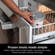 Ninja CREAMi 16 Oz Pint & Lid, Compatible with NC300 Series Ninja Creami Ice Cream Maker, XSKPNTLID1 Gray