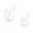 White, variant on 2pcs Easy Installation Decorative Plastic Cats Hooks With Adhesive Backing Storage Organizers For Coats Keys Accessories