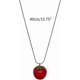 thumbnail image 4 of Beautiful Necklace Korean Style Tomato Necklace Simple and Elegant Locking Collar Chain Accessory for Any Outfit Tomato Pendant Choker, 4 of 5
