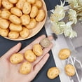 thumbnail image 4 of 20Pcs Mini Artificial Potatoes Lifelike Fake Potato Simulation Mini Vegetable for Photograph Home Kitchen Party Food Decoration Model Props 33x24x19mm, 4 of 9